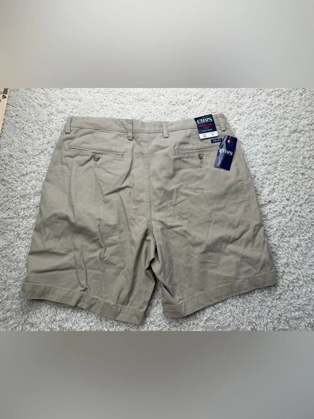 Chaps Men’s 38 Washed Twill Chino Shorts NWT